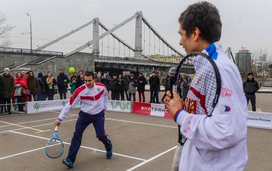 Russian men's team. Exhibition match
