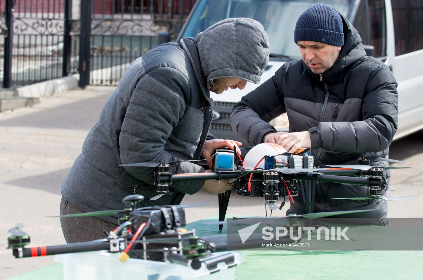 Russian Post's drone tested