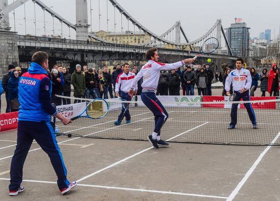 Russian men's team. Exhibition match