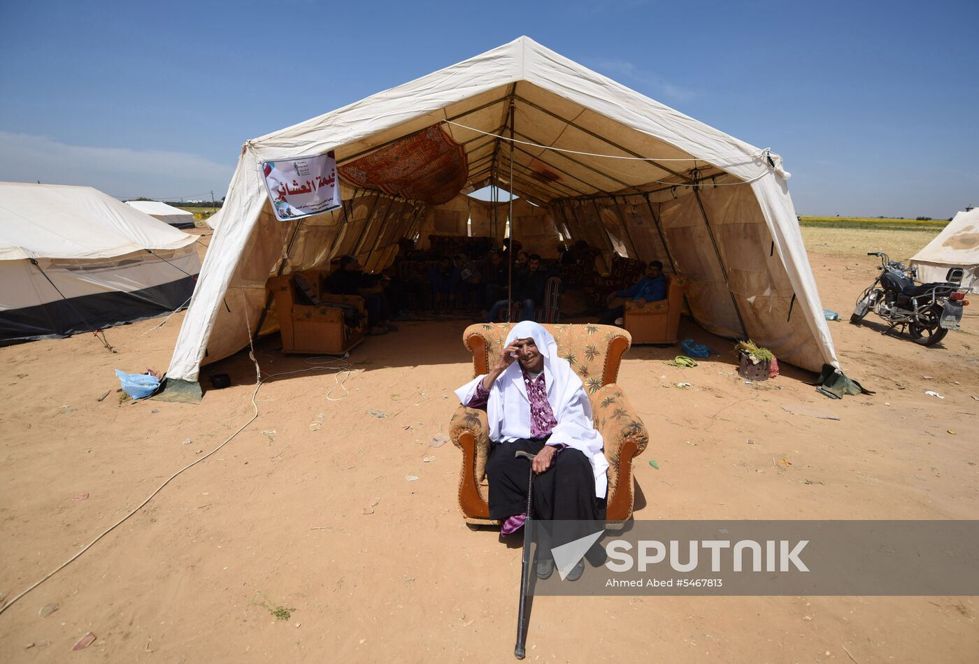 Protests on Gaza Strip's border with Israel