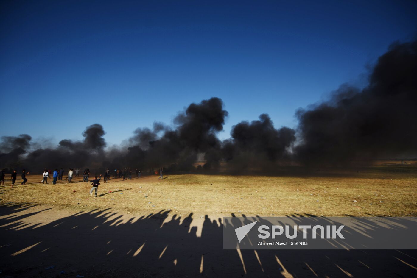 Protests on Gaza Strip's border with Israel