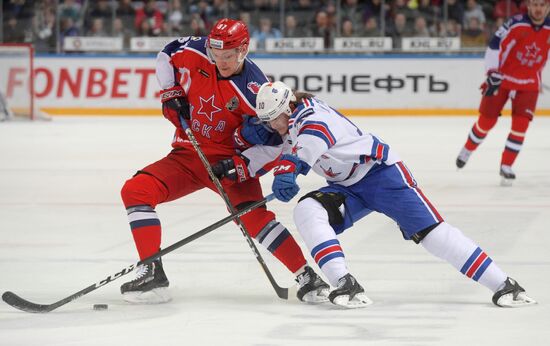 Ice hockey. KHL. CSKA vs. SKA