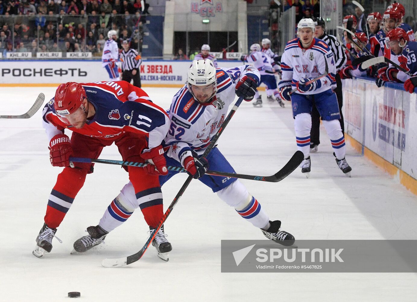 Ice hockey. KHL. CSKA vs. SKA