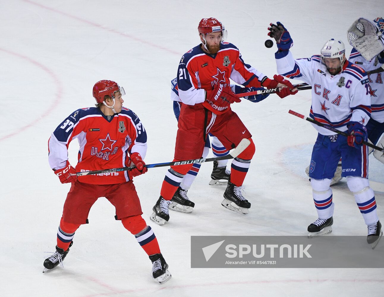 Ice hockey. KHL. CSKA vs. SKA