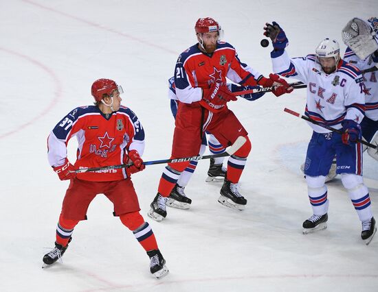 Ice hockey. KHL. CSKA vs. SKA