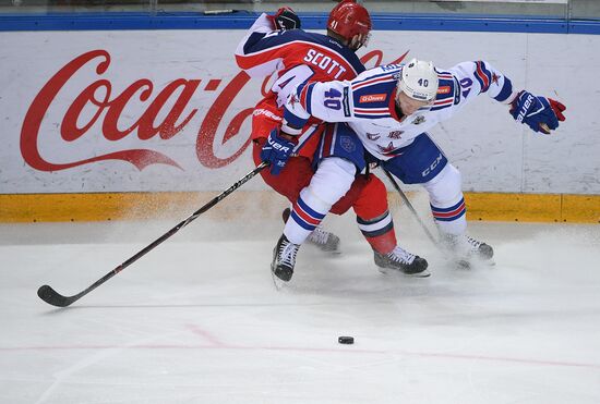 Ice hockey. KHL. CSKA vs. SKA