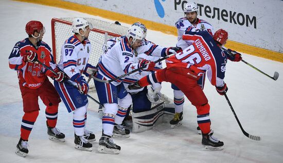 Ice hockey. KHL. CSKA vs. SKA