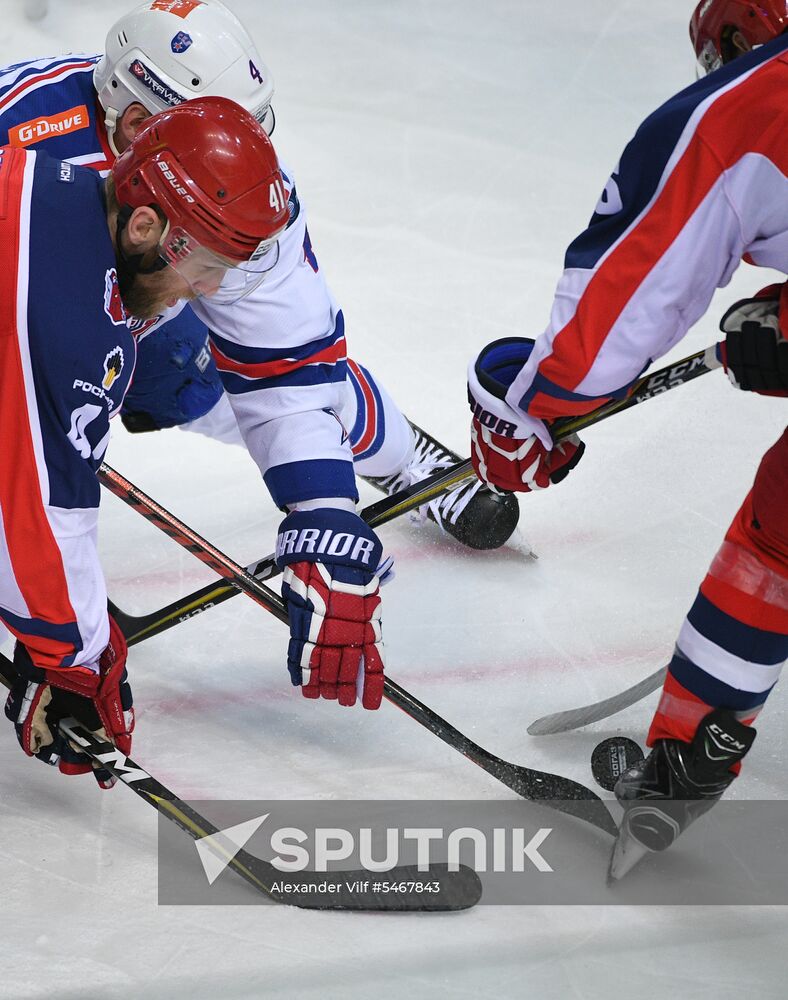 Ice hockey. KHL. CSKA vs. SKA