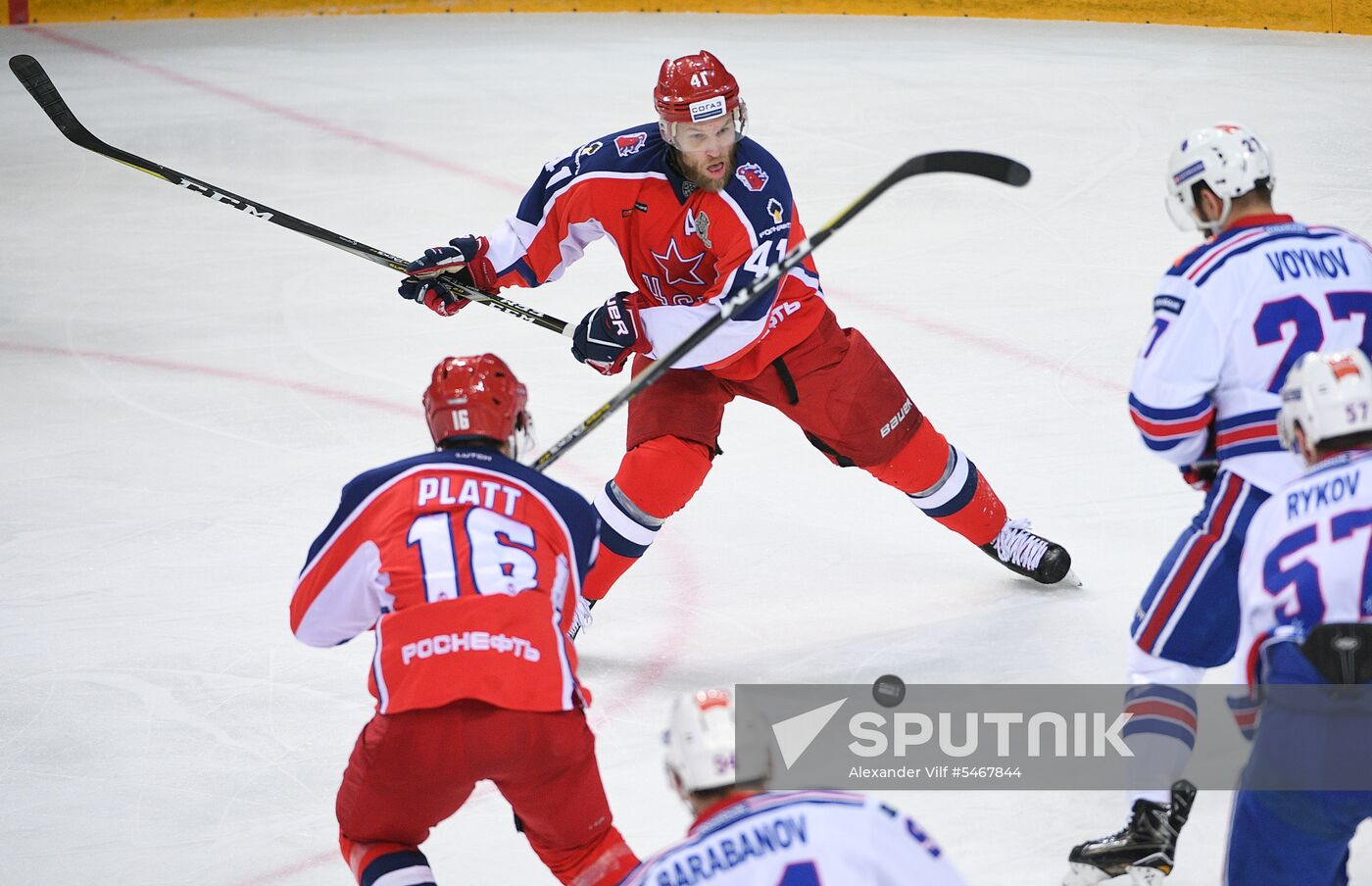 Ice hockey. KHL. CSKA vs. SKA