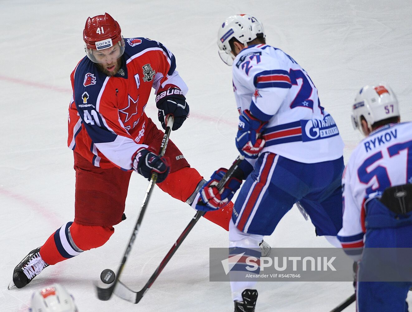 Ice hockey. KHL. CSKA vs. SKA