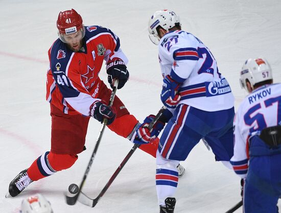 Ice hockey. KHL. CSKA vs. SKA