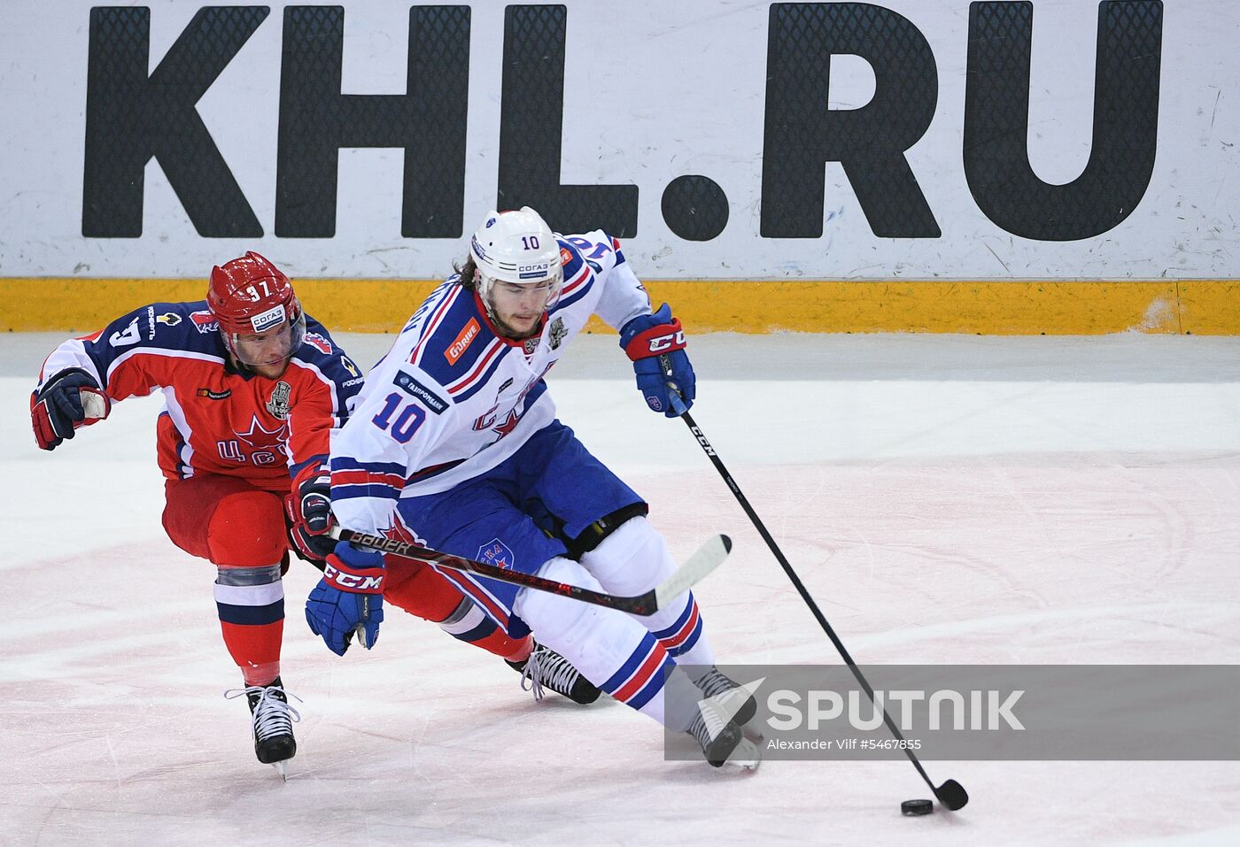 Ice hockey. KHL. CSKA vs. SKA