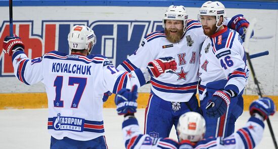 Ice hockey. KHL. CSKA vs. SKA