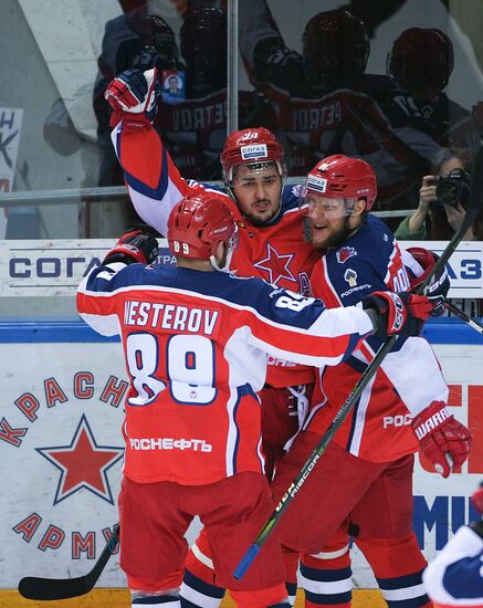 Ice hockey. KHL. CSKA vs. SKA