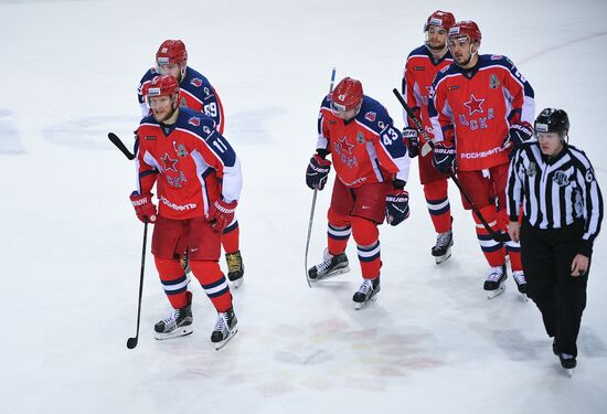 Ice hockey. KHL. CSKA vs. SKA