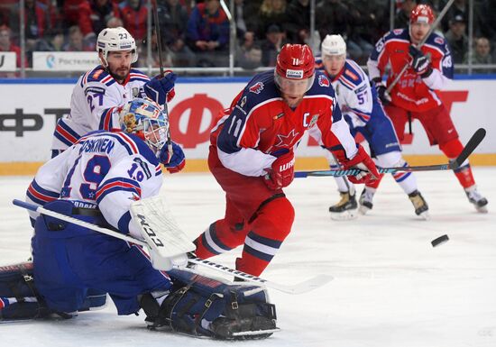 Ice hockey. KHL. CSKA vs. SKA