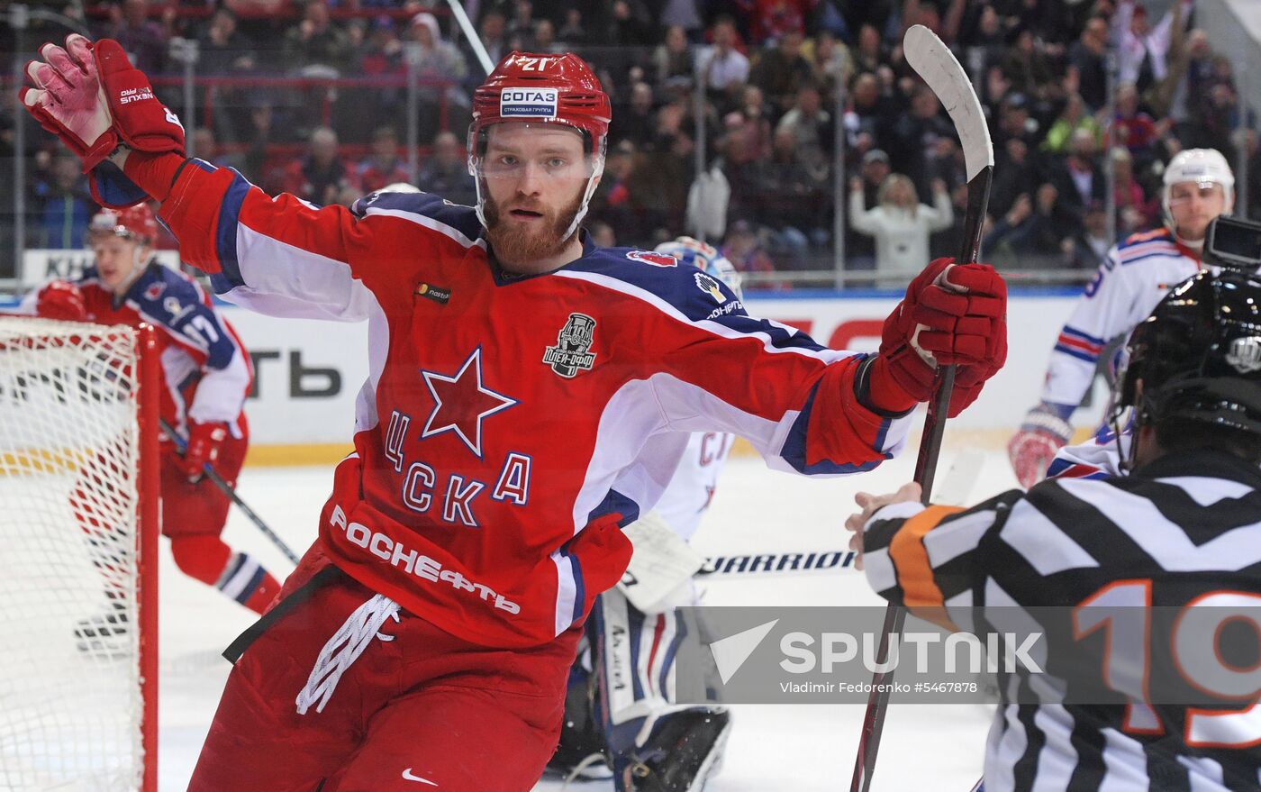 Ice hockey. KHL. CSKA vs. SKA