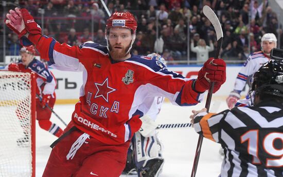 Ice hockey. KHL. CSKA vs. SKA