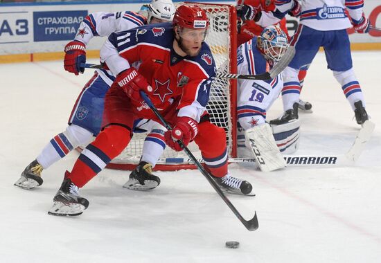 Ice hockey. KHL. CSKA vs. SKA