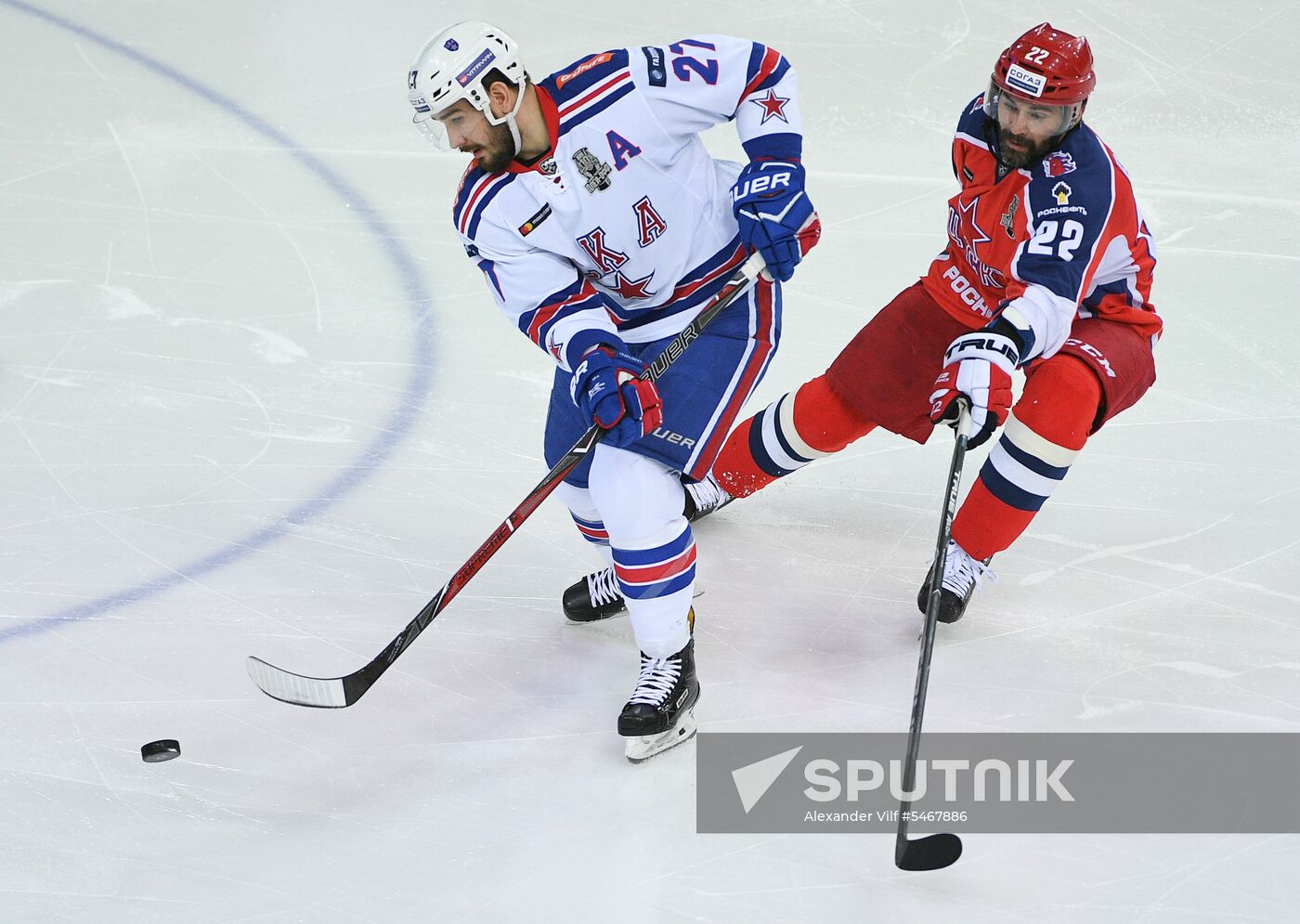 Ice hockey. KHL. CSKA vs. SKA