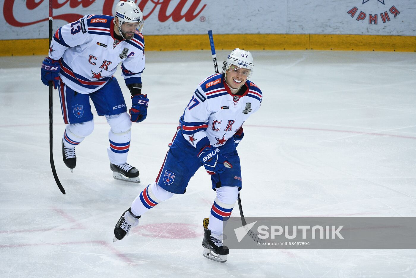 Ice hockey. KHL. CSKA vs. SKA