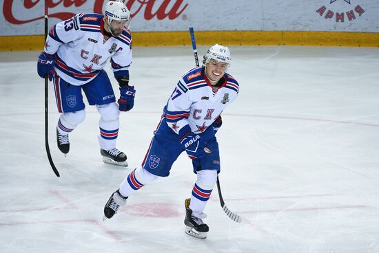 Ice hockey. KHL. CSKA vs. SKA