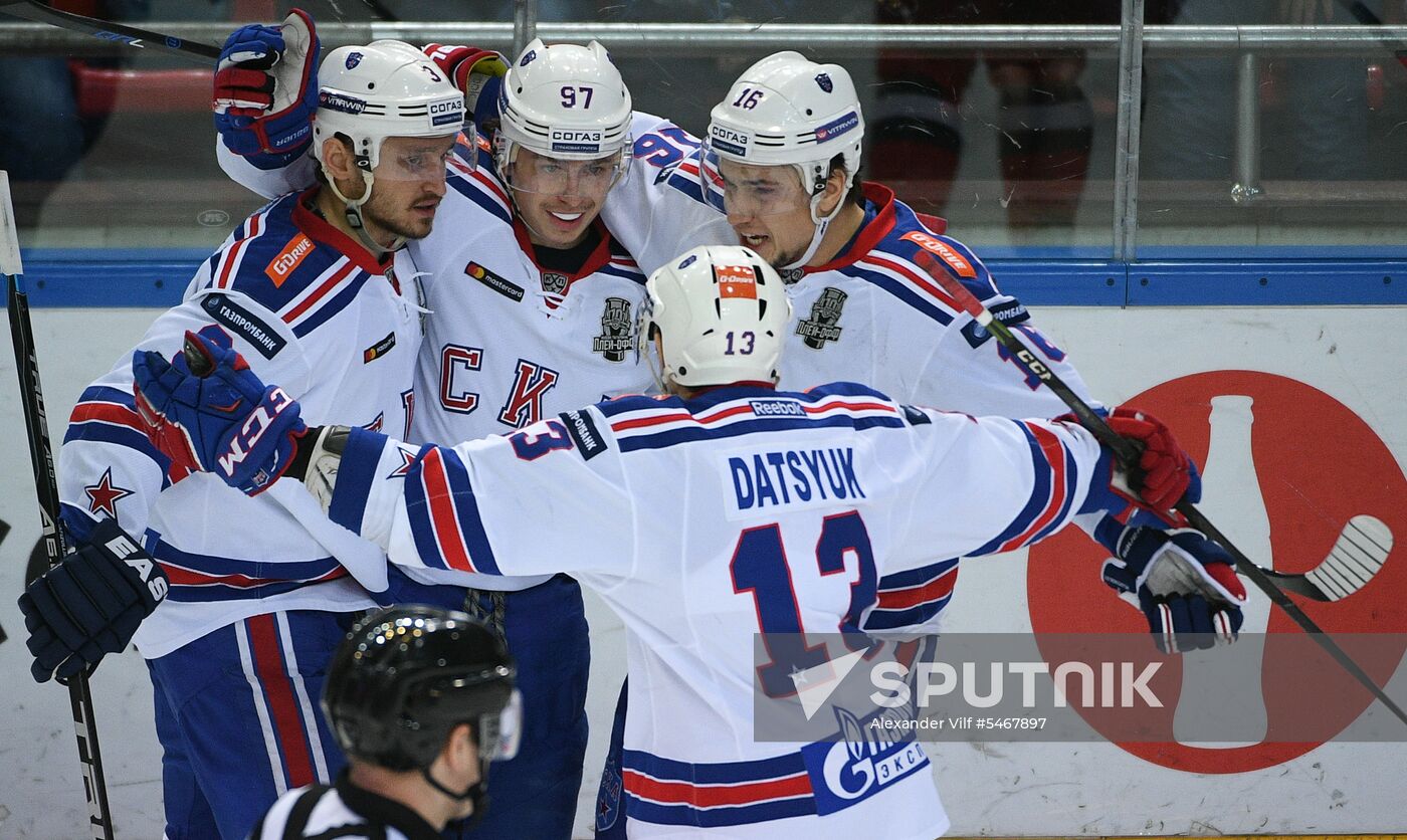 Ice hockey. KHL. CSKA vs. SKA