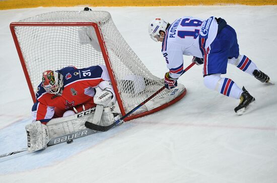 Ice hockey. KHL. CSKA vs. SKA