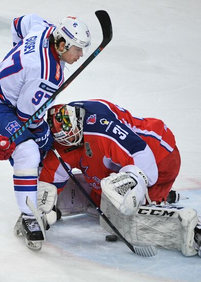 Ice hockey. KHL. CSKA vs. SKA