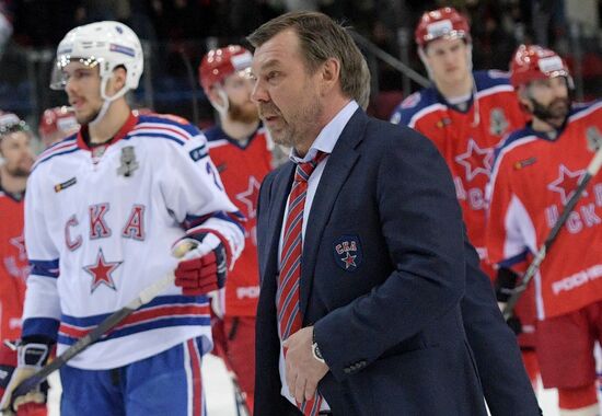 Ice hockey. KHL. CSKA vs. SKA