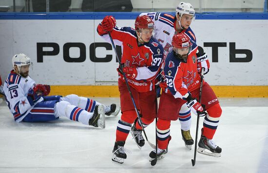 Ice hockey. KHL. CSKA vs. SKA