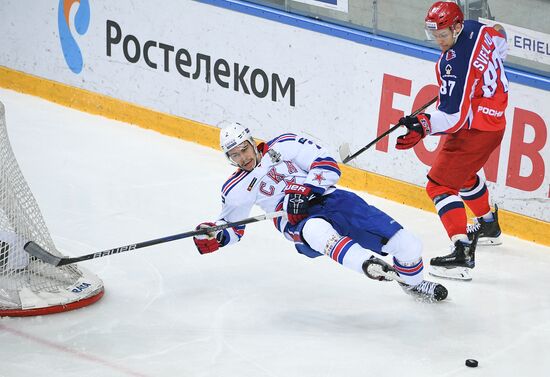 Ice hockey. KHL. CSKA vs. SKA
