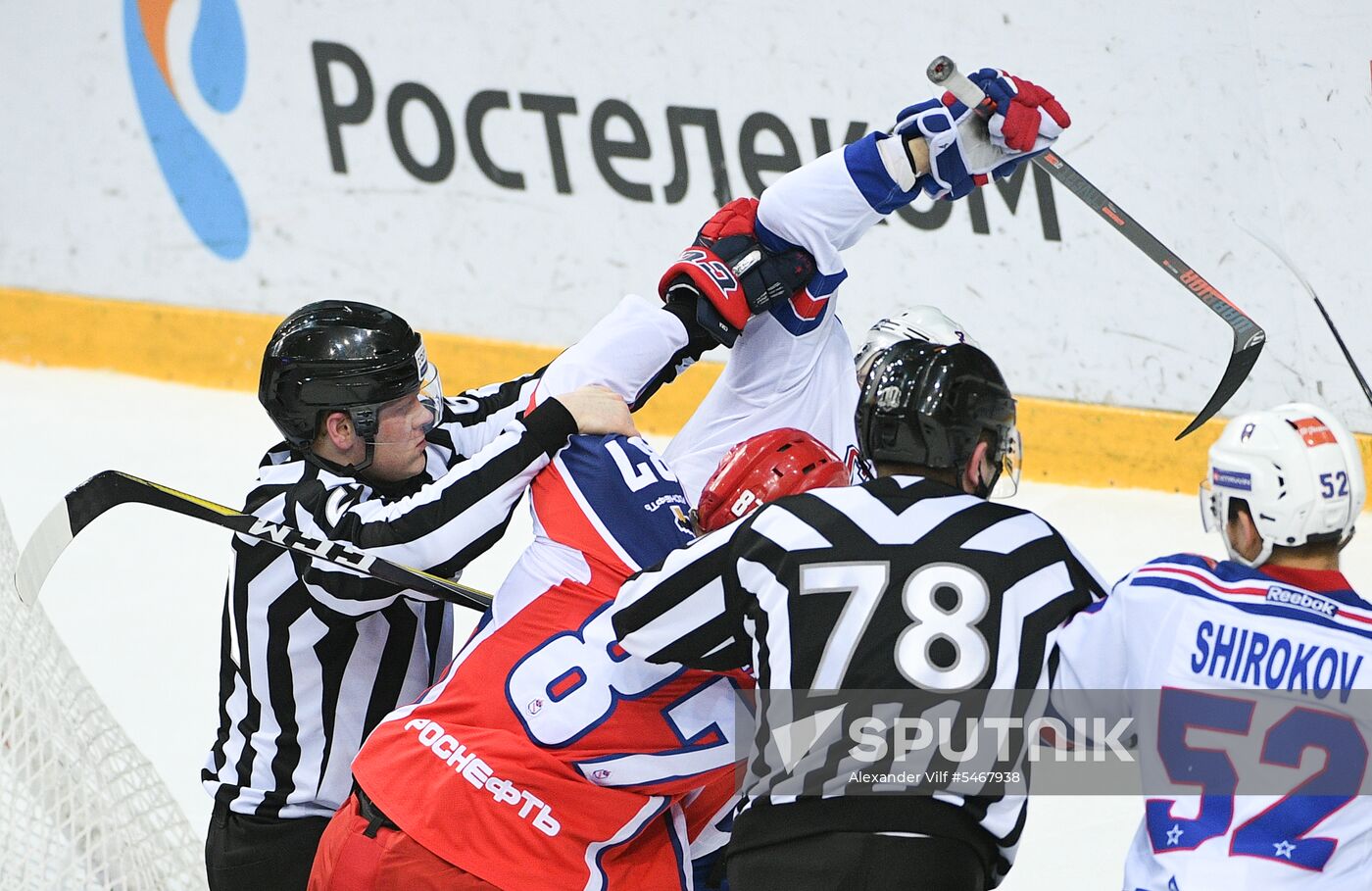 Ice hockey. KHL. CSKA vs. SKA