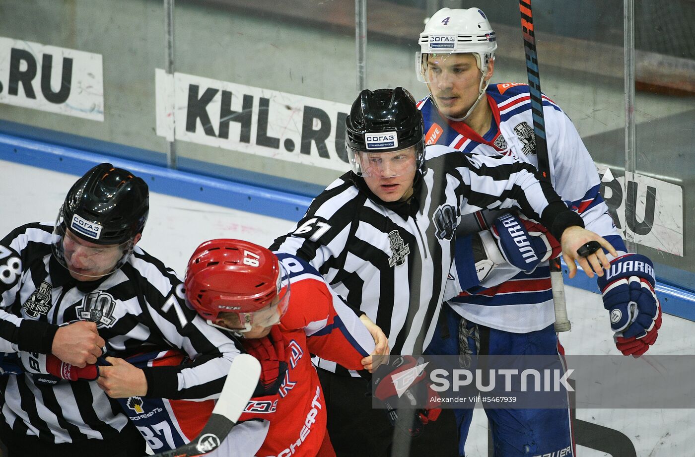 Ice hockey. KHL. CSKA vs. SKA