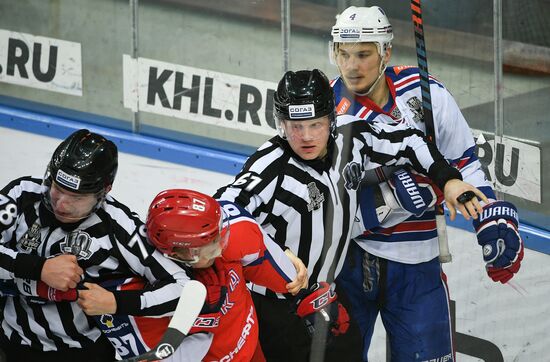 Ice hockey. KHL. CSKA vs. SKA