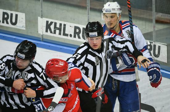 Ice hockey. KHL. CSKA vs. SKA