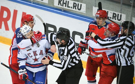 Ice hockey. KHL. CSKA vs. SKA