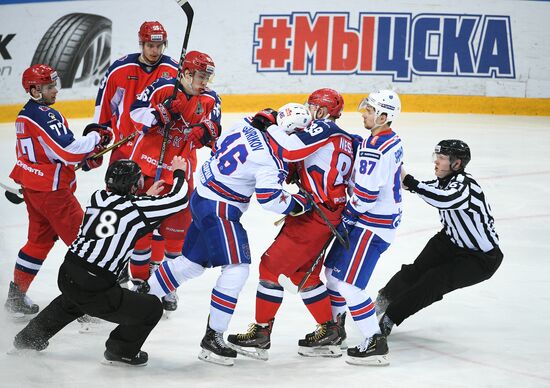 Ice hockey. KHL. CSKA vs. SKA