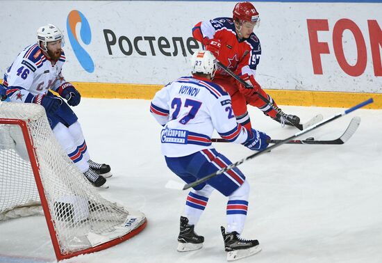 Ice hockey. KHL. CSKA vs. SKA