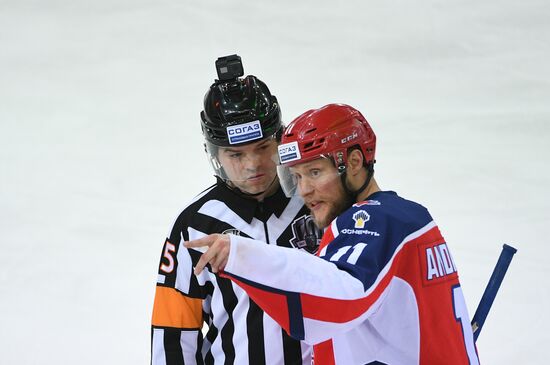 Ice hockey. KHL. CSKA vs. SKA