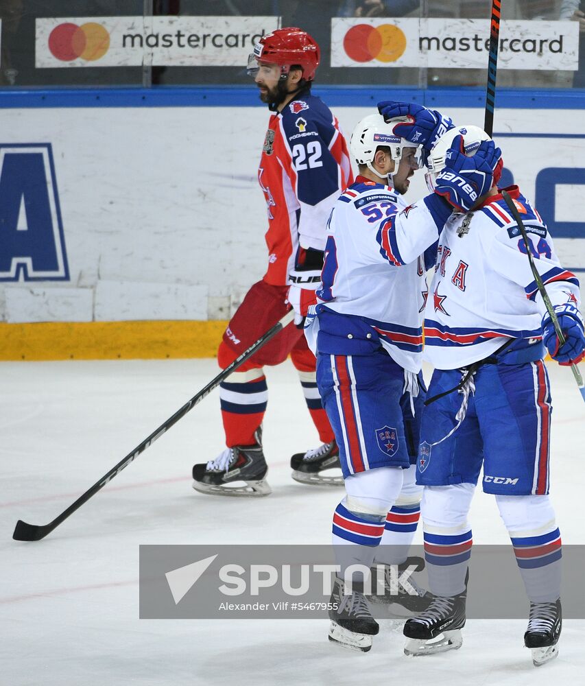 Ice hockey. KHL. CSKA vs. SKA