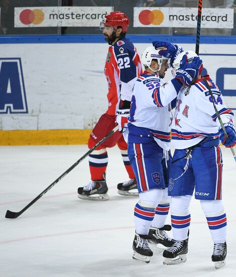 Ice hockey. KHL. CSKA vs. SKA
