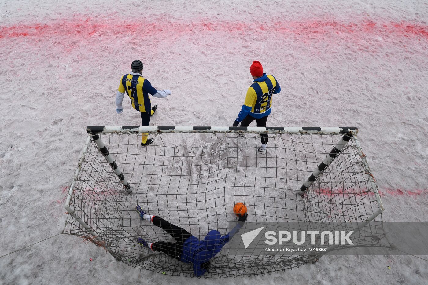 Snow futsal in Novosibirsk