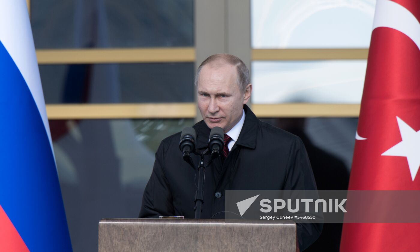 President Vladimir Putin's visit to Turkey