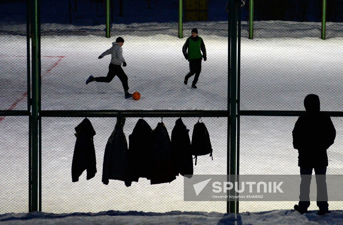 Snow futsal in Novosibirsk
