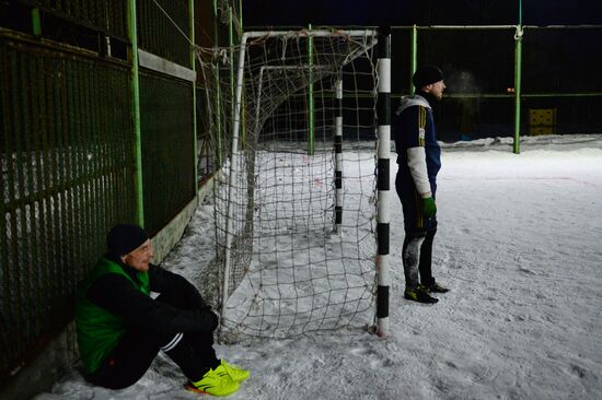 Snow futsal in Novosibirsk