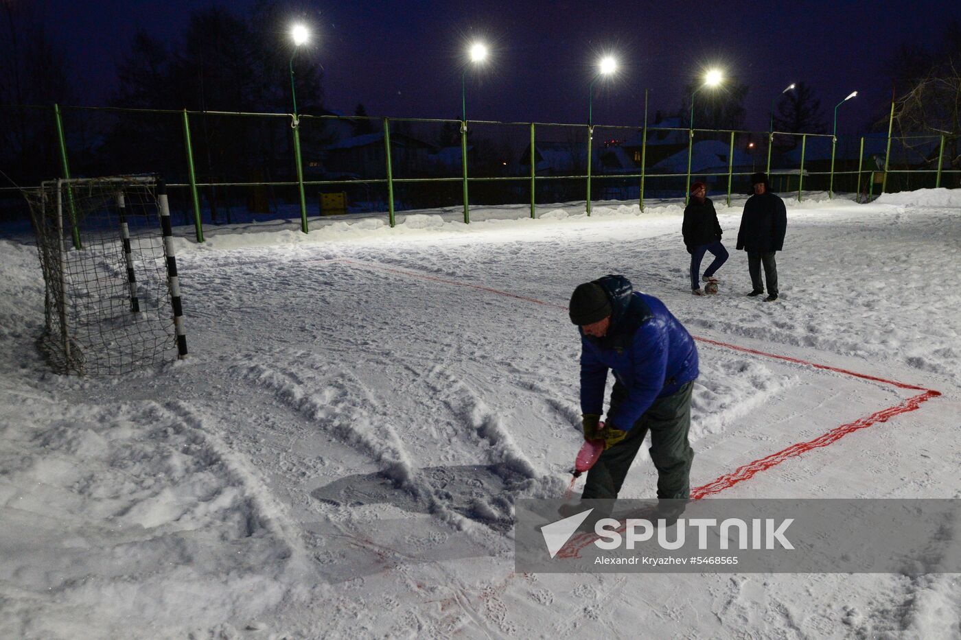 Snow futsal in Novosibirsk