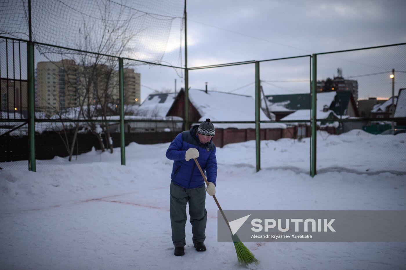 Snow futsal in Novosibirsk