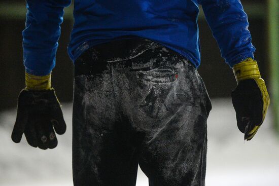 Snow futsal in Novosibirsk
