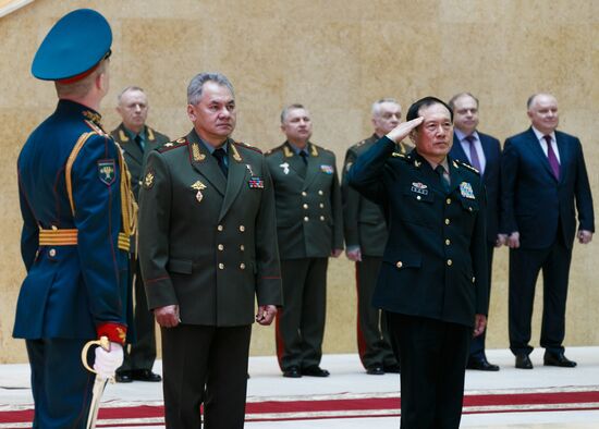 Defense Minister Sergei Shoigu holds meetings
